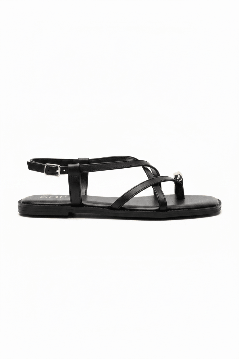 Sandalias Negro Correa 15058 Slingback Casual de mujer Zoé Brand Costa Rica - ZOÉ BRAND 2026 BLACK chancletas