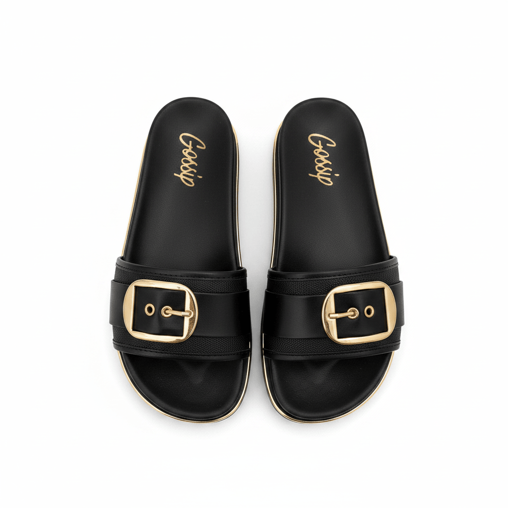 Sandalias Negro Hebilla 15173 Plataforma de mujer Costa Rica - ZOÉ BRAND 2026 BLACK chancletas
