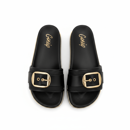 Sandalias Negro Hebilla 15173 Plataforma de mujer Costa Rica - ZOÉ BRAND 2026 BLACK chancletas