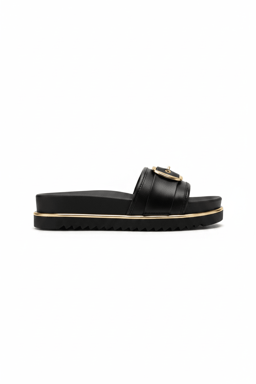 Sandalias Negro Hebilla 15173 Plataforma de mujer Costa Rica - ZOÉ BRAND 2026 BLACK chancletas