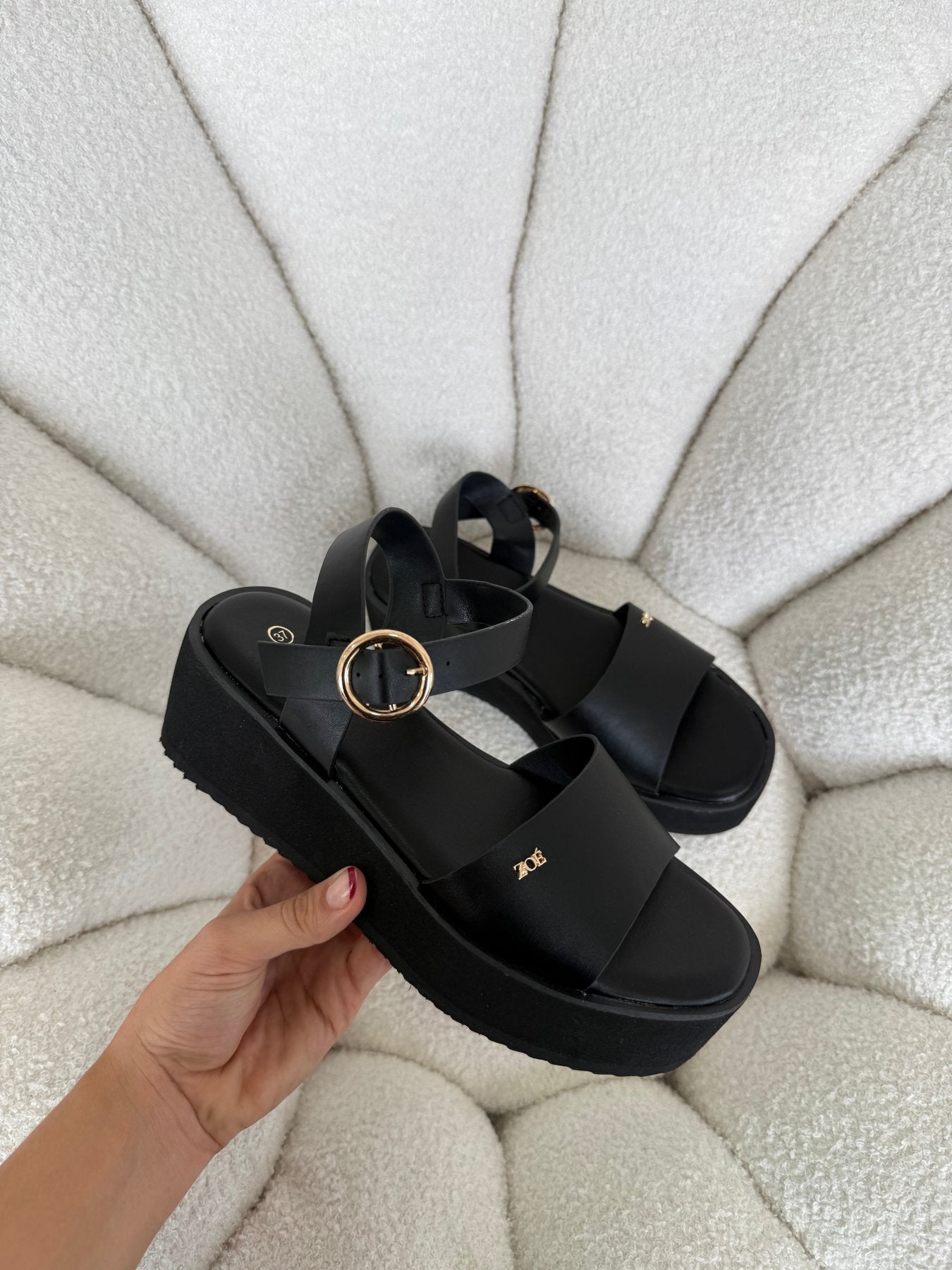 Sandalias Negro Plataforma 14930 Hebilla Casual de mujer Zoé Brand Costa Rica - ZOÉ BRAND 2026 BLACK disponible-35