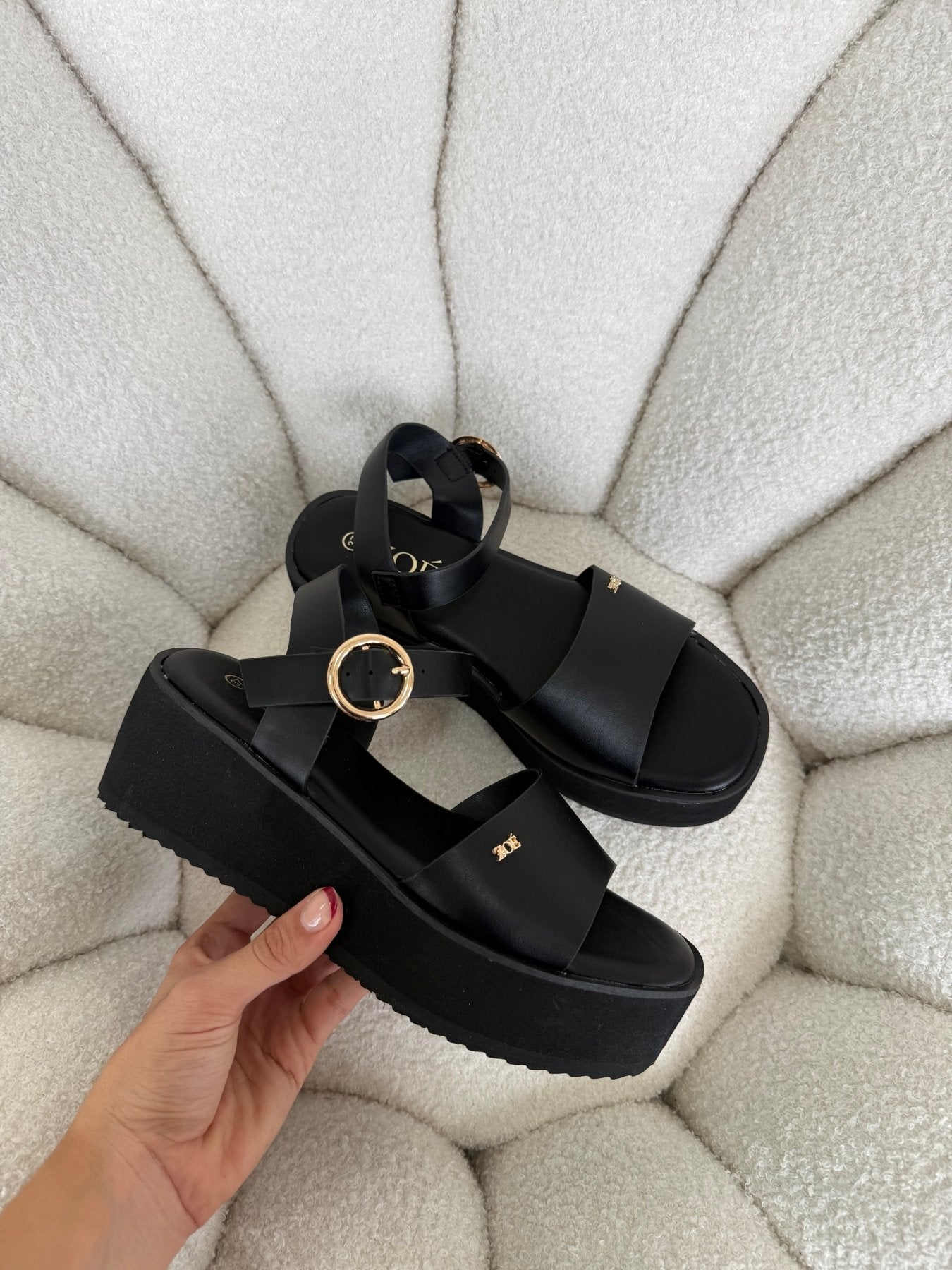 Sandalias Negro Plataforma 14930 Hebilla Casual de mujer Zoé Brand Costa Rica - ZOÉ BRAND 2026 BLACK disponible-35