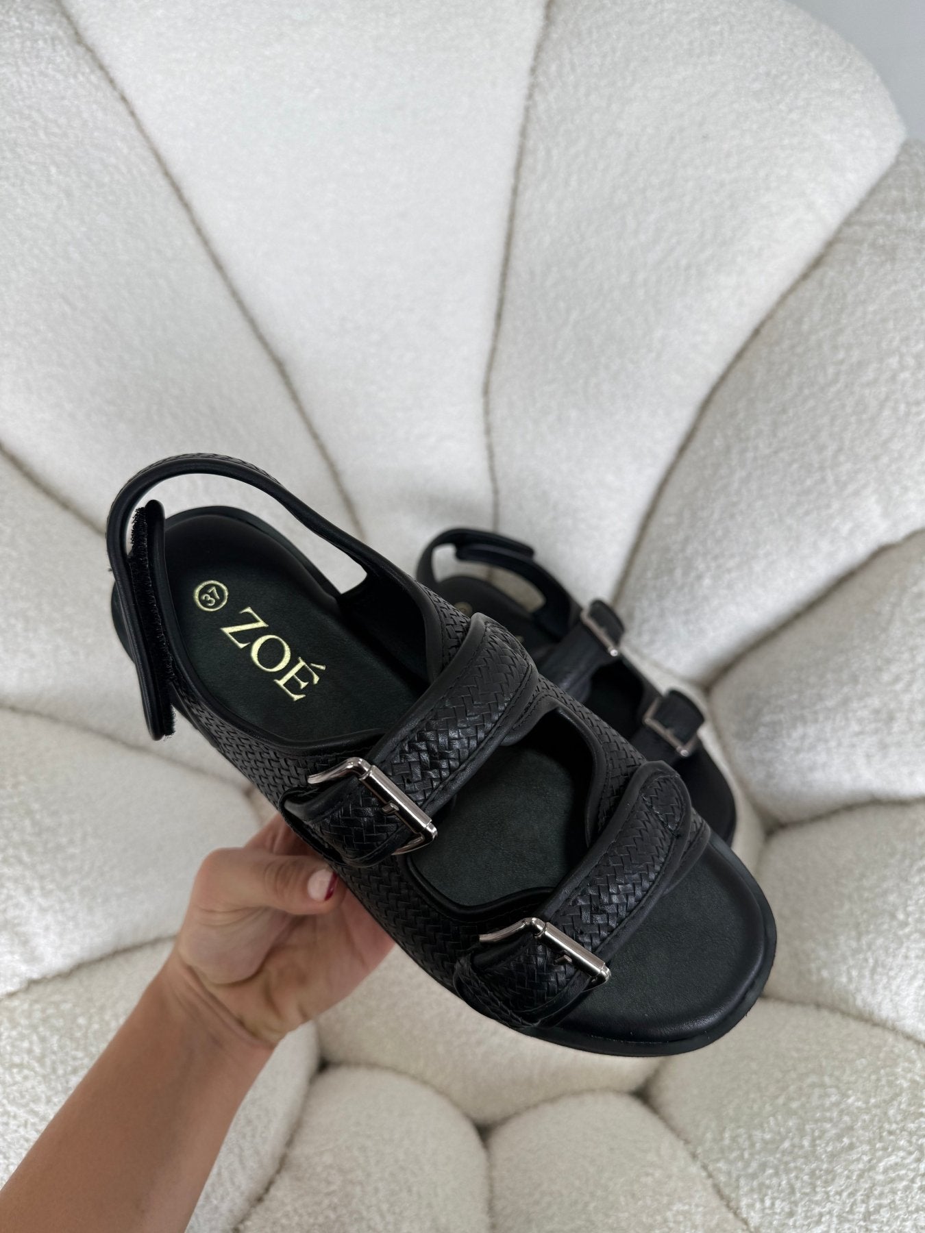 Sandalias Negro Plataforma 14934 Doble Correa Hebillas Casual de mujer Zoé Brand Costa Rica - ZOÉ BRAND 2026 BLACK disponible-35