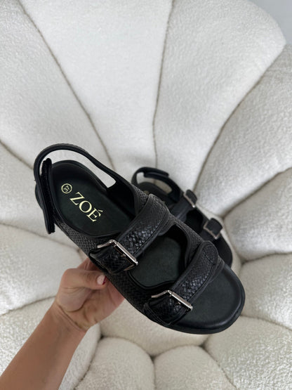 Sandalias Negro Plataforma 14934 Doble Correa Hebillas Casual de mujer Zoé Brand Costa Rica - ZOÉ BRAND 2026 BLACK disponible-35