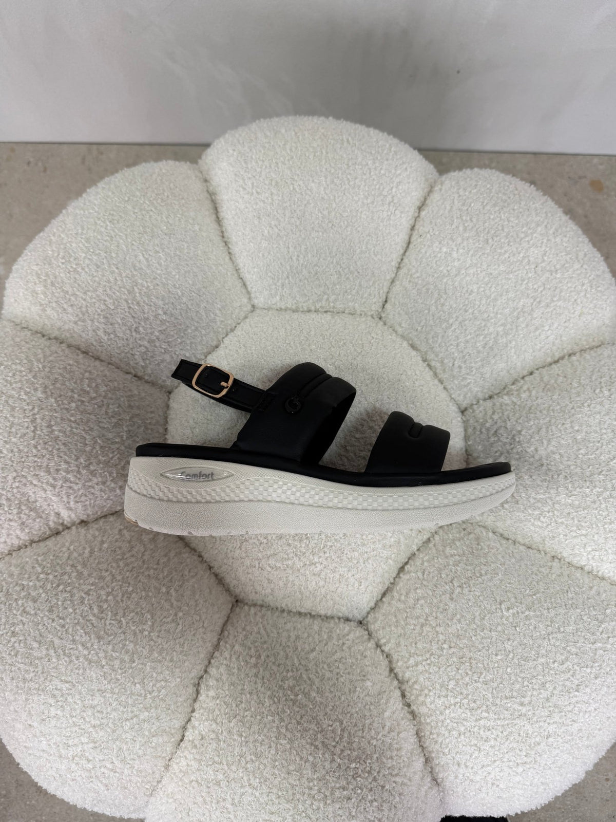 Sandalias Negro Plataforma 15102 Hebilla Correa Casual de mujer Costa Rica - ZOÉ BRAND 2026 BLACK chancletas