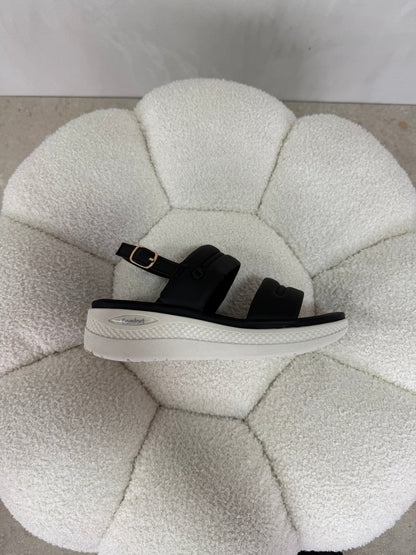 Sandalias Negro Plataforma 15102 Hebilla Correa Casual de mujer Costa Rica - ZOÉ BRAND 2026 BLACK chancletas
