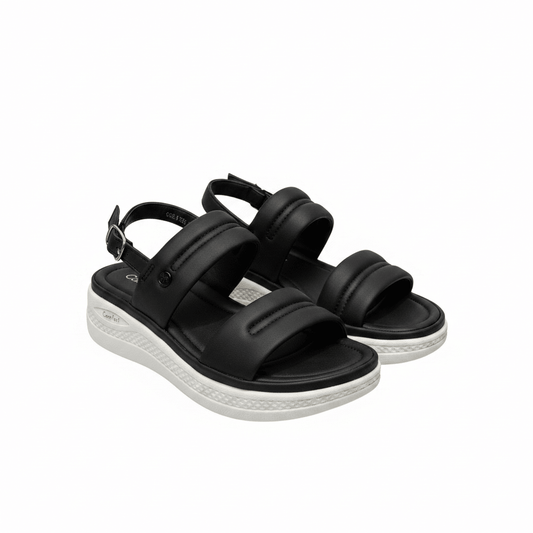 Sandalias Negro Plataforma 15102 Hebilla Correa Casual de mujer Costa Rica - ZOÉ BRAND 2026 BLACK chancletas