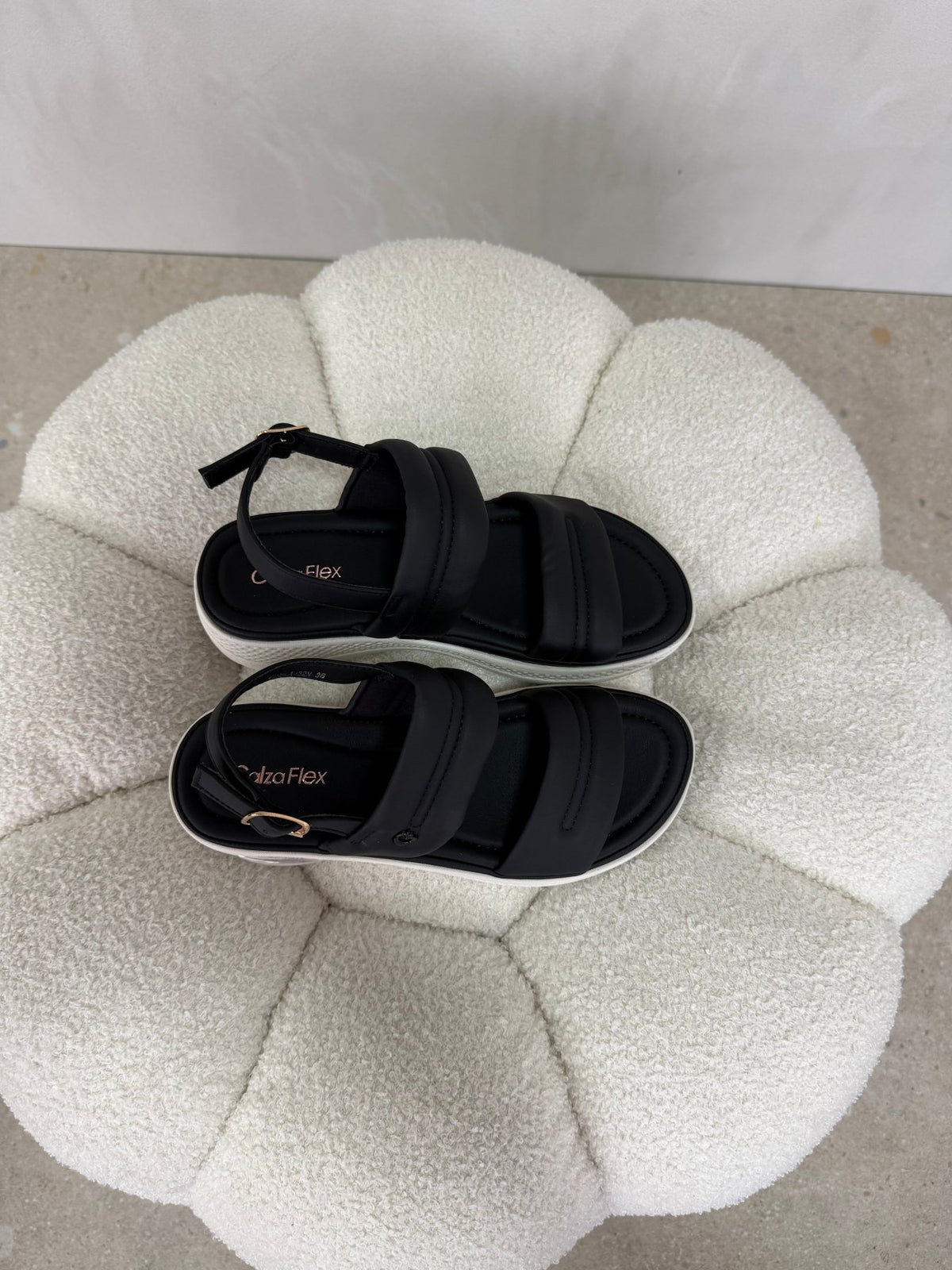 Sandalias Negro Plataforma 15102 Hebilla Correa Casual de mujer Costa Rica - ZOÉ BRAND 2026 BLACK chancletas