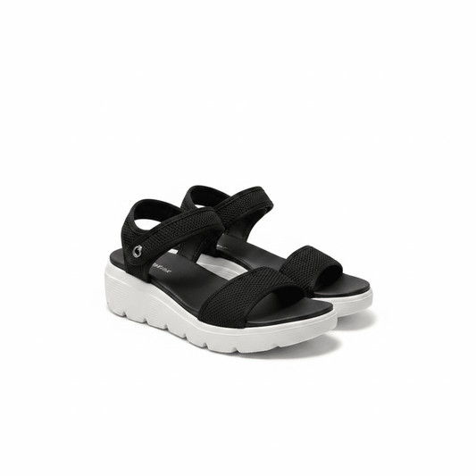 Sandalias Negro Plataforma 15113 Correa Casual de mujer Costa Rica - ZOÉ BRAND 2026 BLACK chancletas