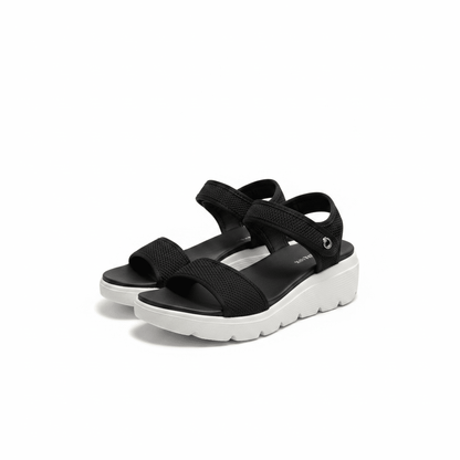 Sandalias Negro Plataforma 15113 Correa Casual de mujer Costa Rica - ZOÉ BRAND 2026 BLACK chancletas
