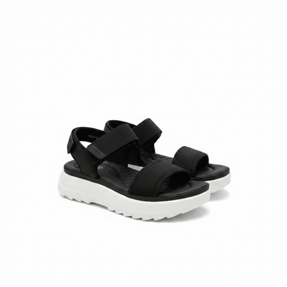 Sandalias Negro Plataforma 15117 Correa Casual de mujer Costa Rica - ZOÉ BRAND 2026 BLACK chancletas