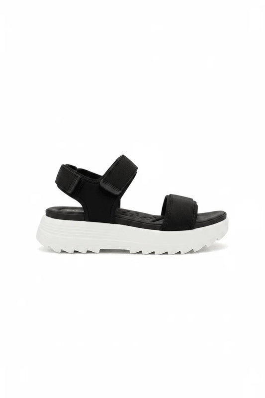 Sandalias Negro Plataforma 15117 Correa Casual de mujer Costa Rica - ZOÉ BRAND 2026 BLACK chancletas