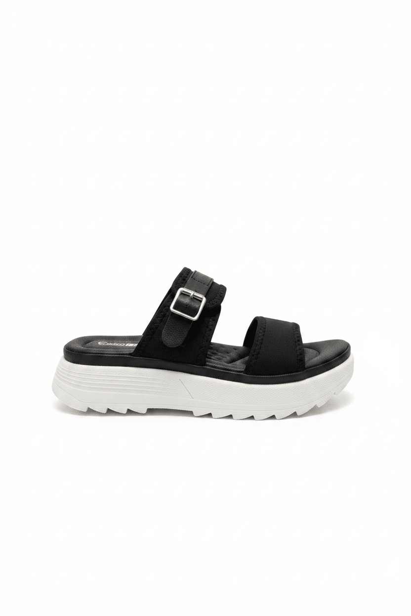 Sandalias Negro Plataforma 15119 Hebilla Correa Casual de mujer Costa Rica - ZOÉ BRAND