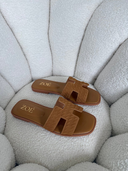 Sandalias Tan Gamuza 14946 Flats Casual de mujer Zoé Brand Costa Rica - ZOÉ BRAND 2026 disponible-35 disponible-36