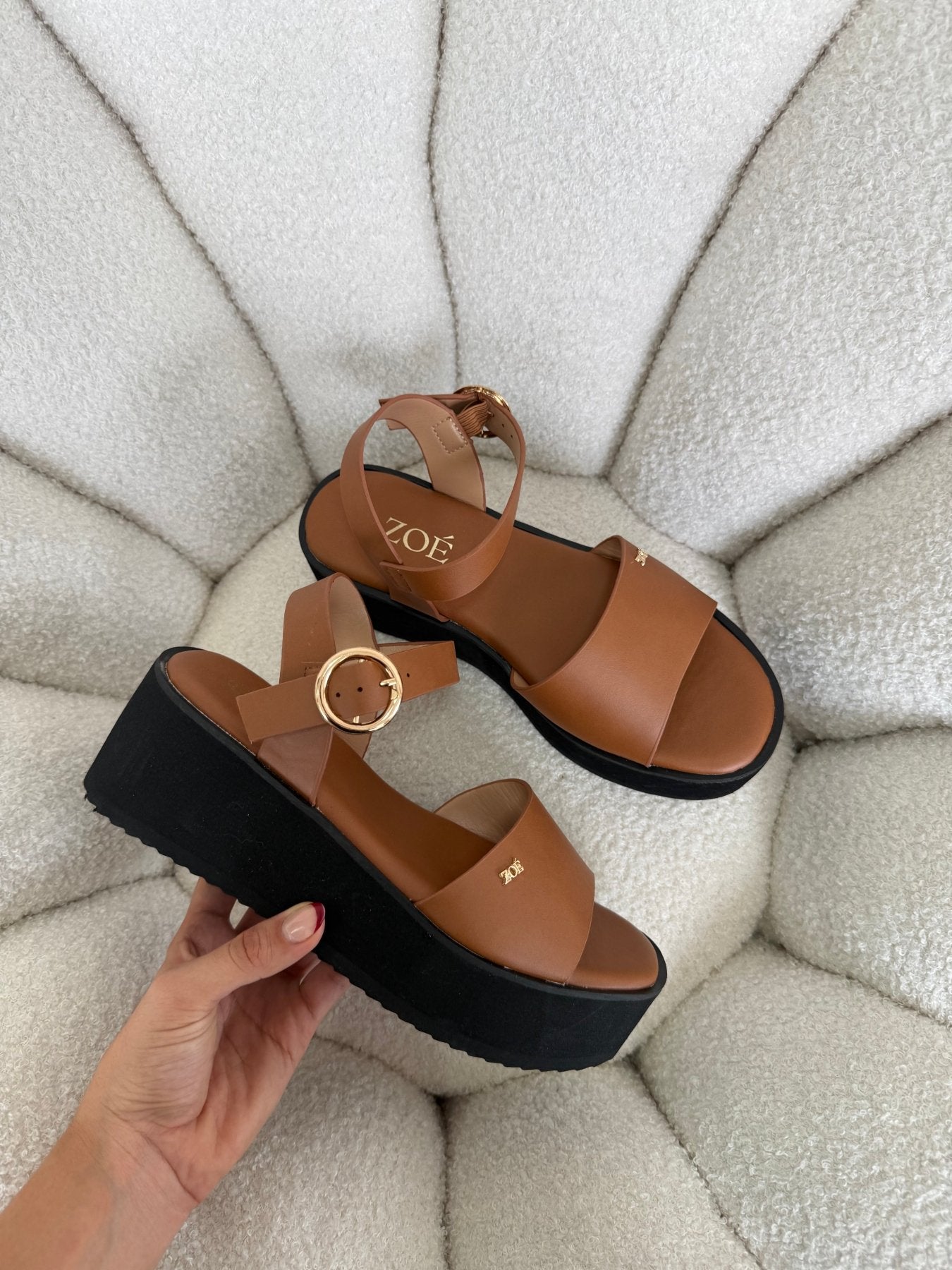 Sandalias Tan Plataforma 14932 Hebilla Casual de mujer Zoé Brand Costa Rica - ZOÉ BRAND 2026 disponible-35 disponible-36