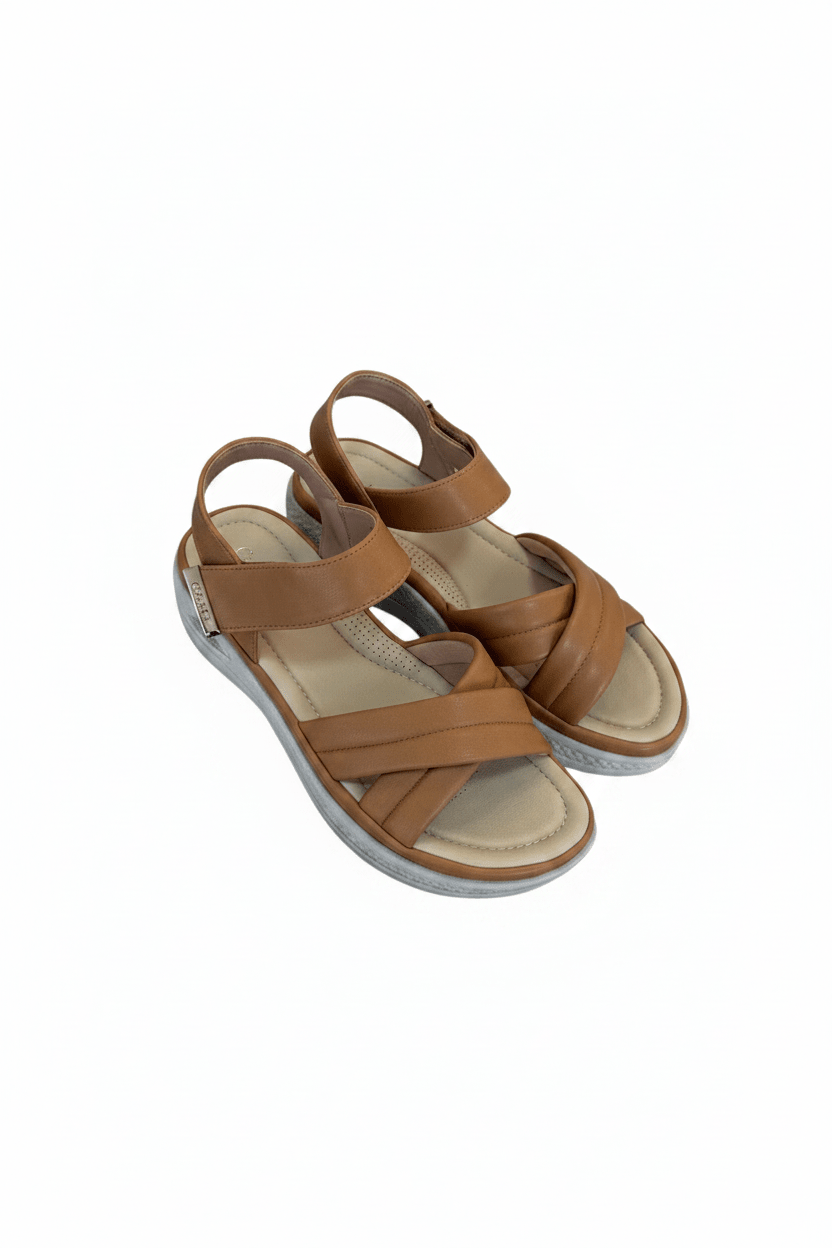 Sandalias Tan Plataforma 15104 Correa Casual de mujer Costa Rica - ZOÉ BRAND 2026 chancletas disponible-35