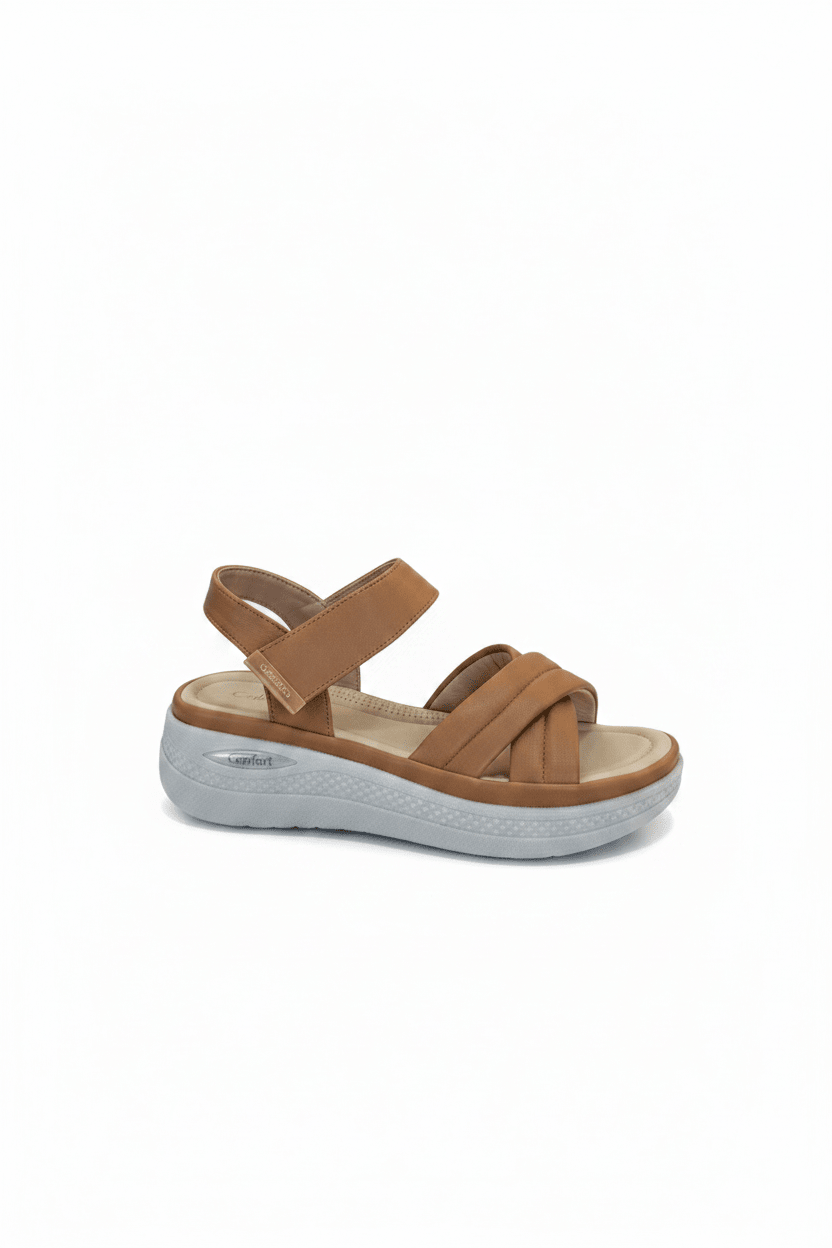 Sandalias Tan Plataforma 15104 Correa Casual de mujer Costa Rica - ZOÉ BRAND 2026 chancletas disponible-35