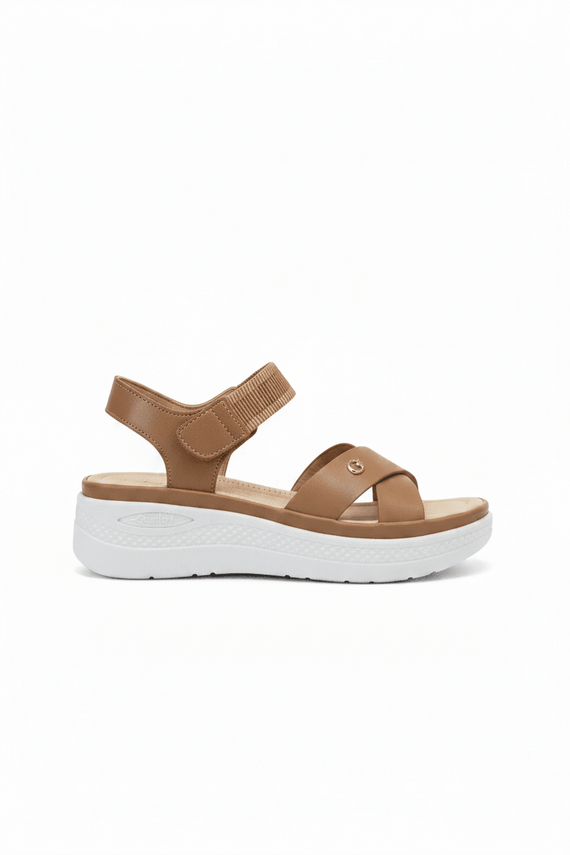 Sandalias Tan Plataforma 15106 Correa Casual de mujer Costa Rica - ZOÉ BRAND 2026 chancletas disponible-35