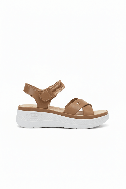 Sandalias Tan Plataforma 15106 Correa Casual de mujer Costa Rica - ZOÉ BRAND 2026 chancletas disponible-35