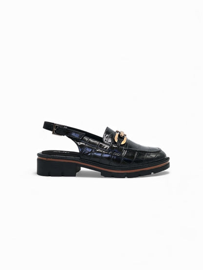 Mocasines Negro Charol 14548 Animal Print Slingback Casual de mujer Zoé Brand Costa Rica
