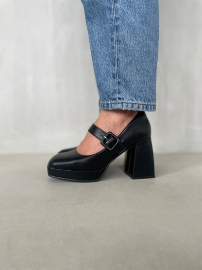 Tacones Negros 13763 Hebilla Mary Jane Casual de mujer Zoé Brand Costa Rica