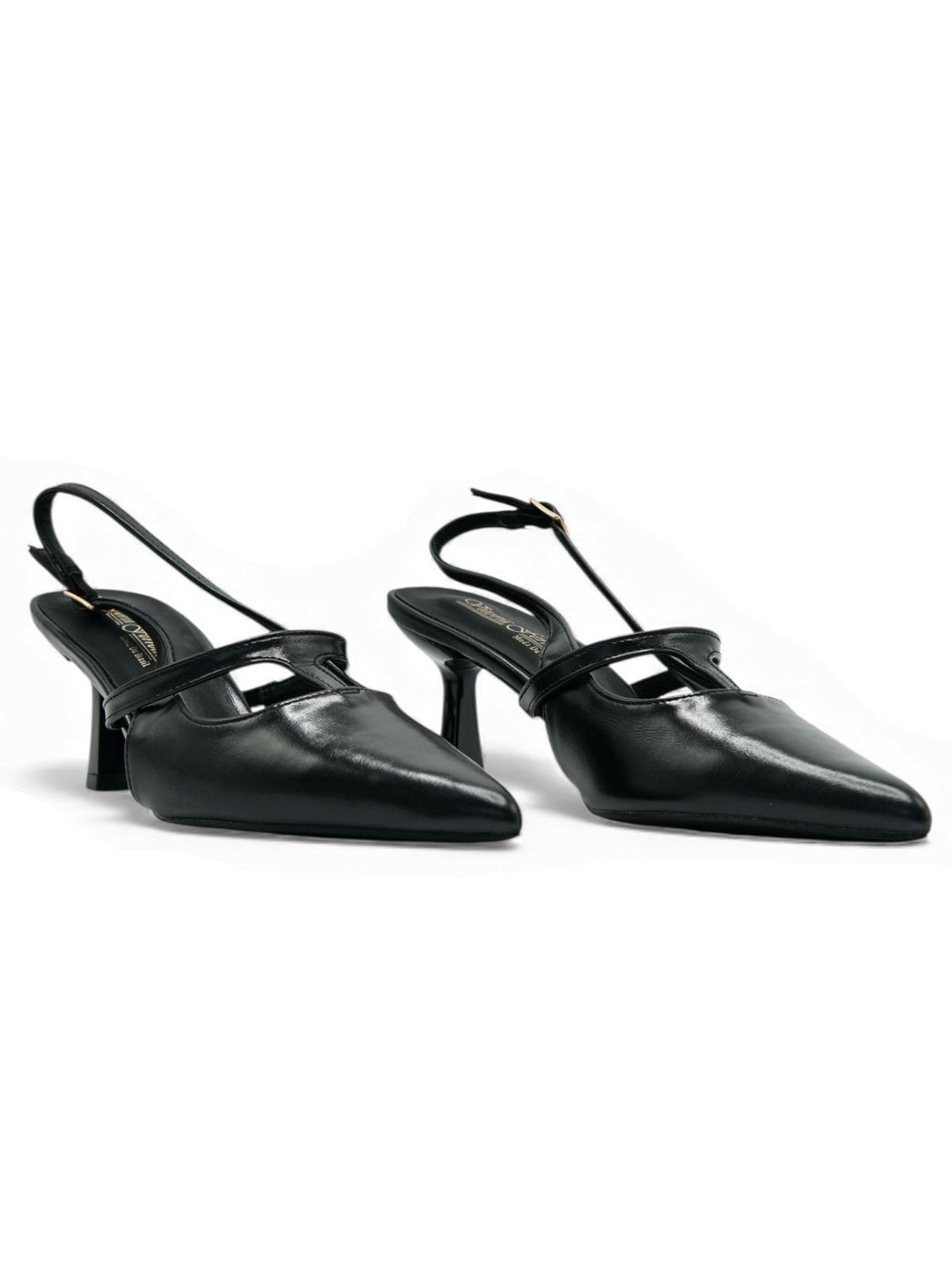 Tacones Negro 14426 Correa con Hebilla Slingback Ejecutivo Zoé Brand Costa Rica