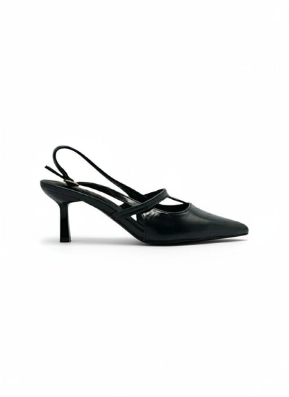 Tacones Negro 14426 Correa con Hebilla Slingback Ejecutivo Zoé Brand Costa Rica