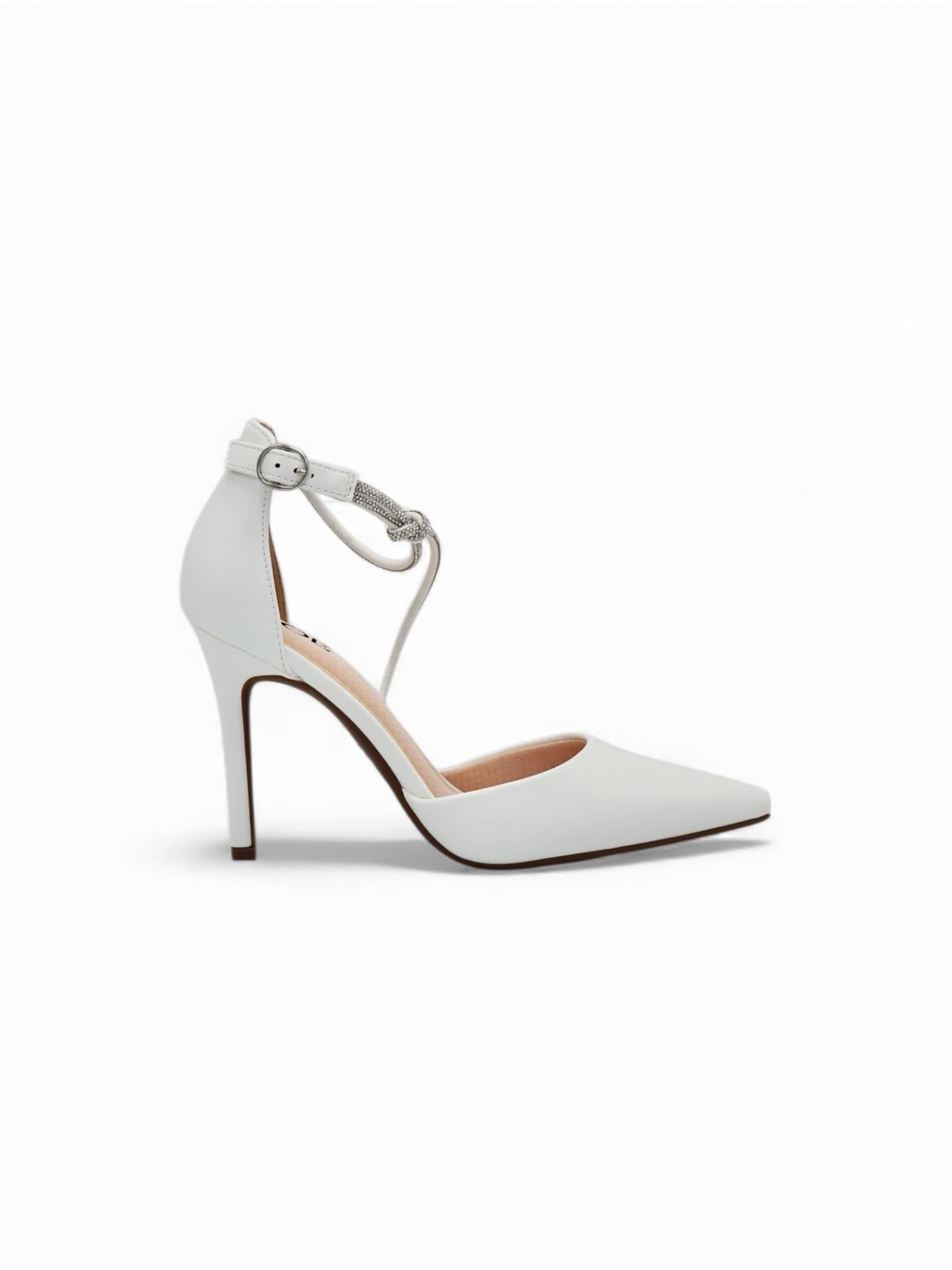 Tacones Blanco Brillos 14554 Stilettos Hebilla Ejecutivo de mujer Zoé Brand Costa Rica
