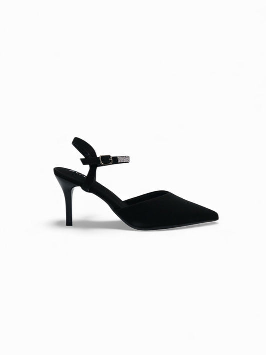 Tacones Negro Brillos 14569 Stilettos Hebilla Ejecutivo de mujer Zoé Brand Costa Rica