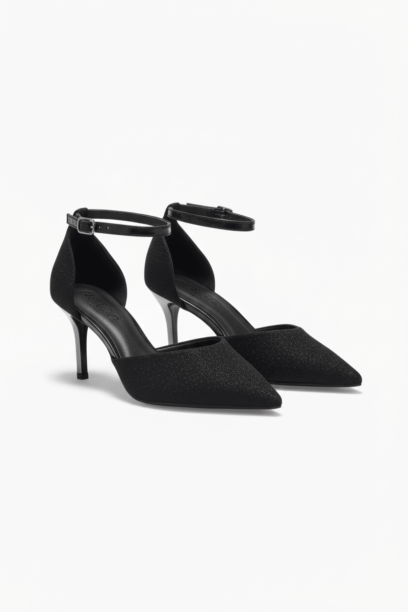 Tacones Negro 14572 Stilettos Hebilla Ejecutivo de mujer Zoé Brand Costa Rica
