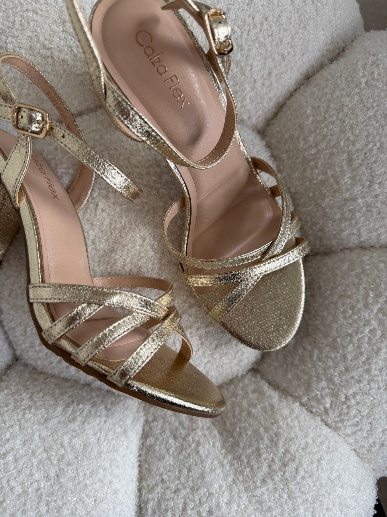 Tacones Dorado Brillos 14780 Hebilla de mujer Zoé Brand Costa Rica