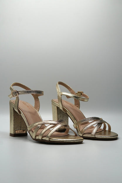Tacones Dorado Brillos 14780 Hebilla de mujer Zoé Brand Costa Rica