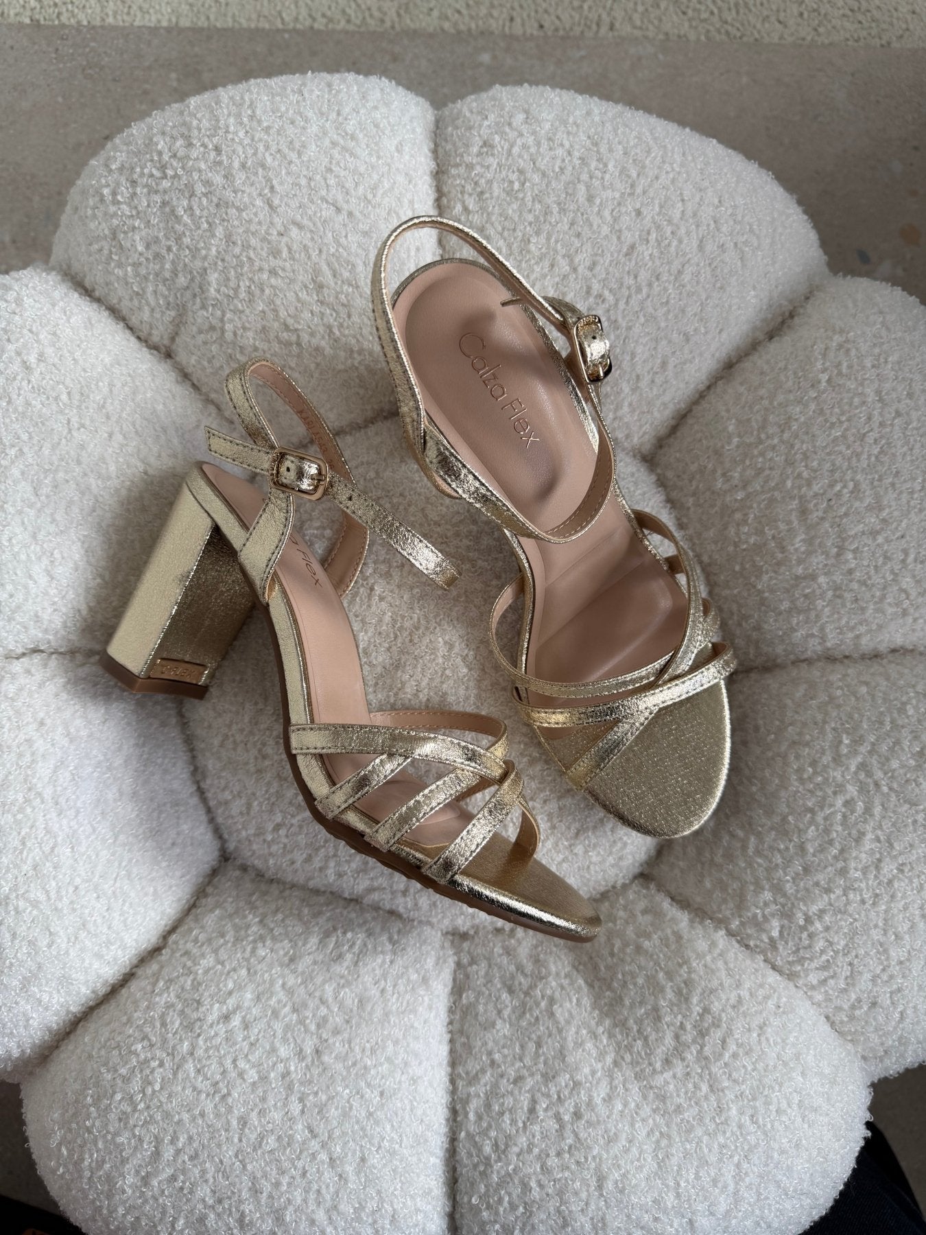 Tacones Dorado Brillos 14780 Hebilla de mujer Zoé Brand Costa Rica
