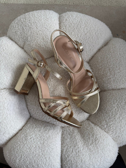 Tacones Dorado Brillos 14780 Hebilla de mujer Zoé Brand Costa Rica