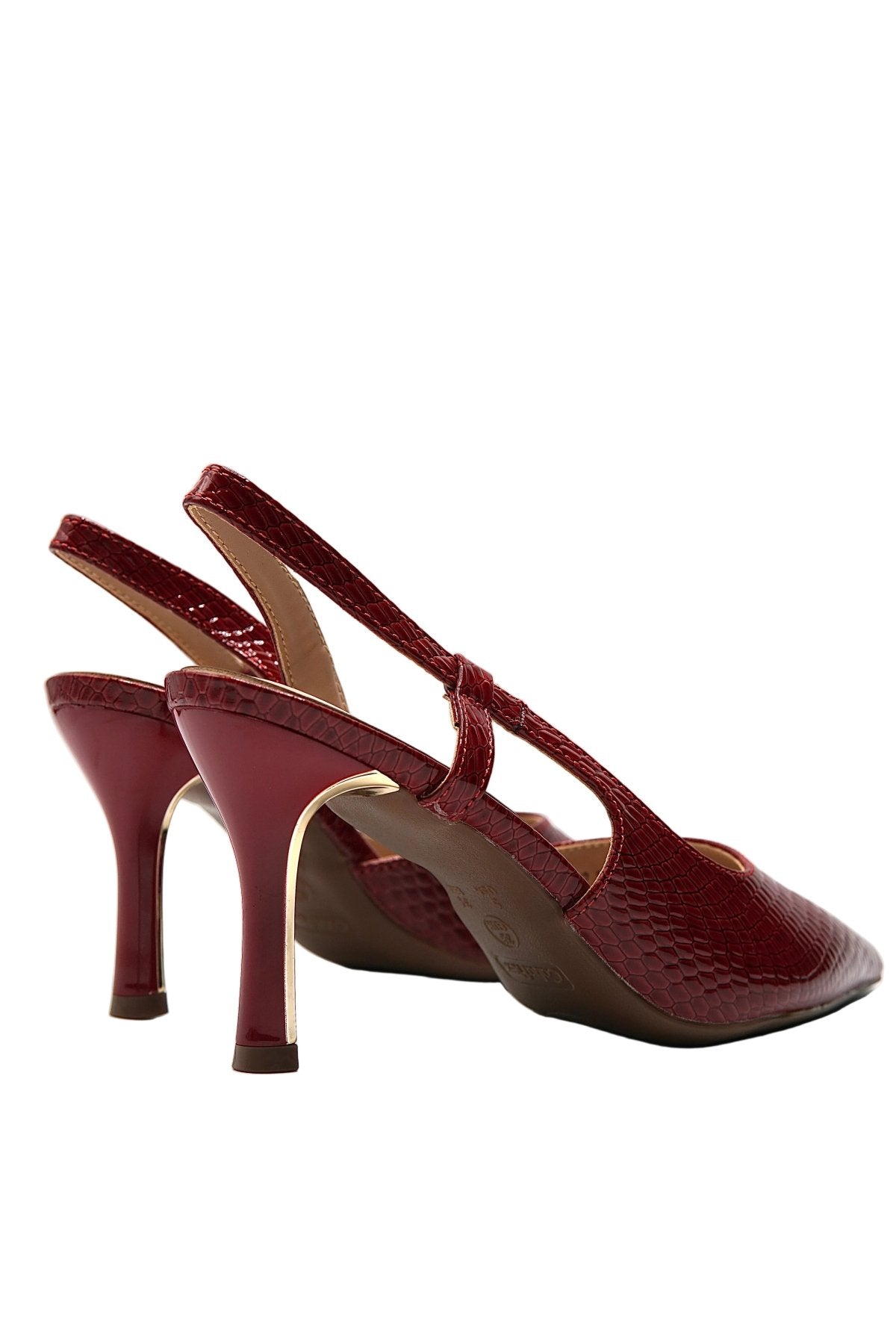 Tacones Burdeos Animal Print 14785 Slingback Stilettos de mujer Zoé Brand Costa Rica