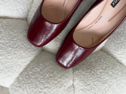 Tacones Burdeos Charol 14787 Casual Ejecutivo de mujer Zoé Brand Costa Rica