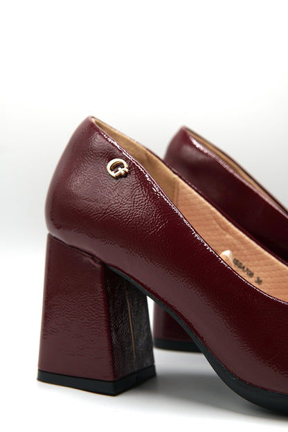 Tacones Burdeos Charol 14787 Casual Ejecutivo de mujer Zoé Brand Costa Rica