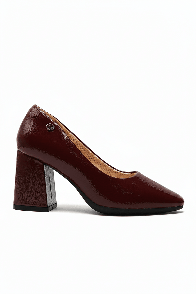 Tacones Burdeos Charol 14787 Casual Ejecutivo de mujer Zoé Brand Costa Rica