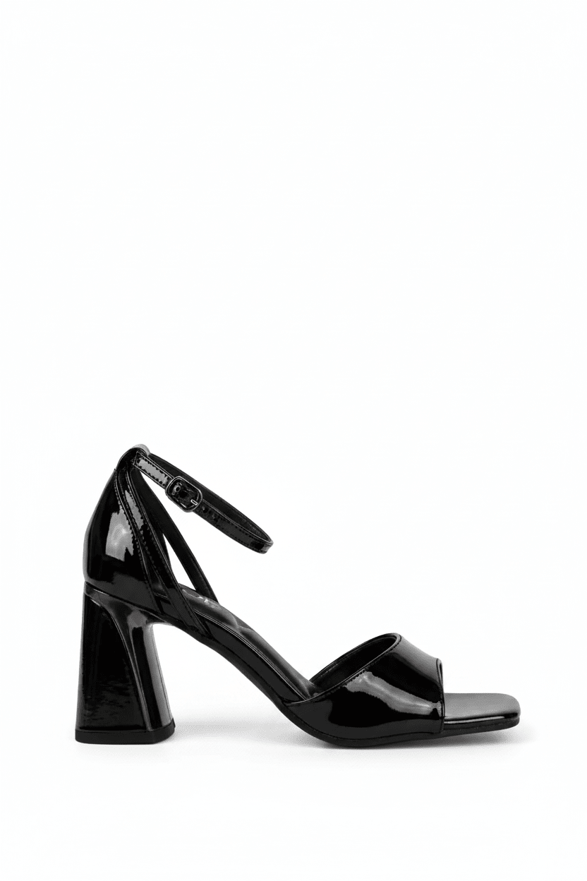 Tacones Negro Charol 14992 con Hebilla de mujer Zoé Brand Costa Rica