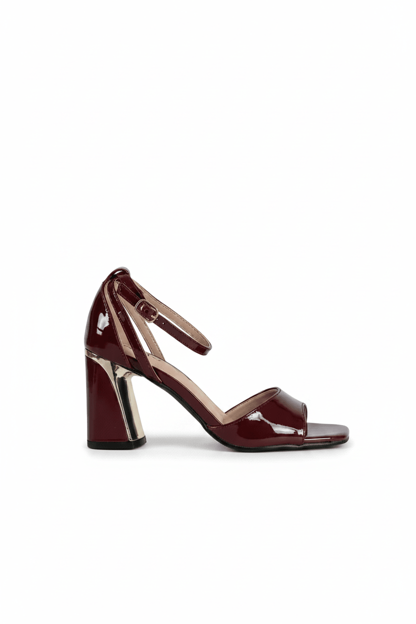 Tacones Burdeos Charol 14993 con Hebilla Ejecutivo de mujer Zoé Brand Costa Rica