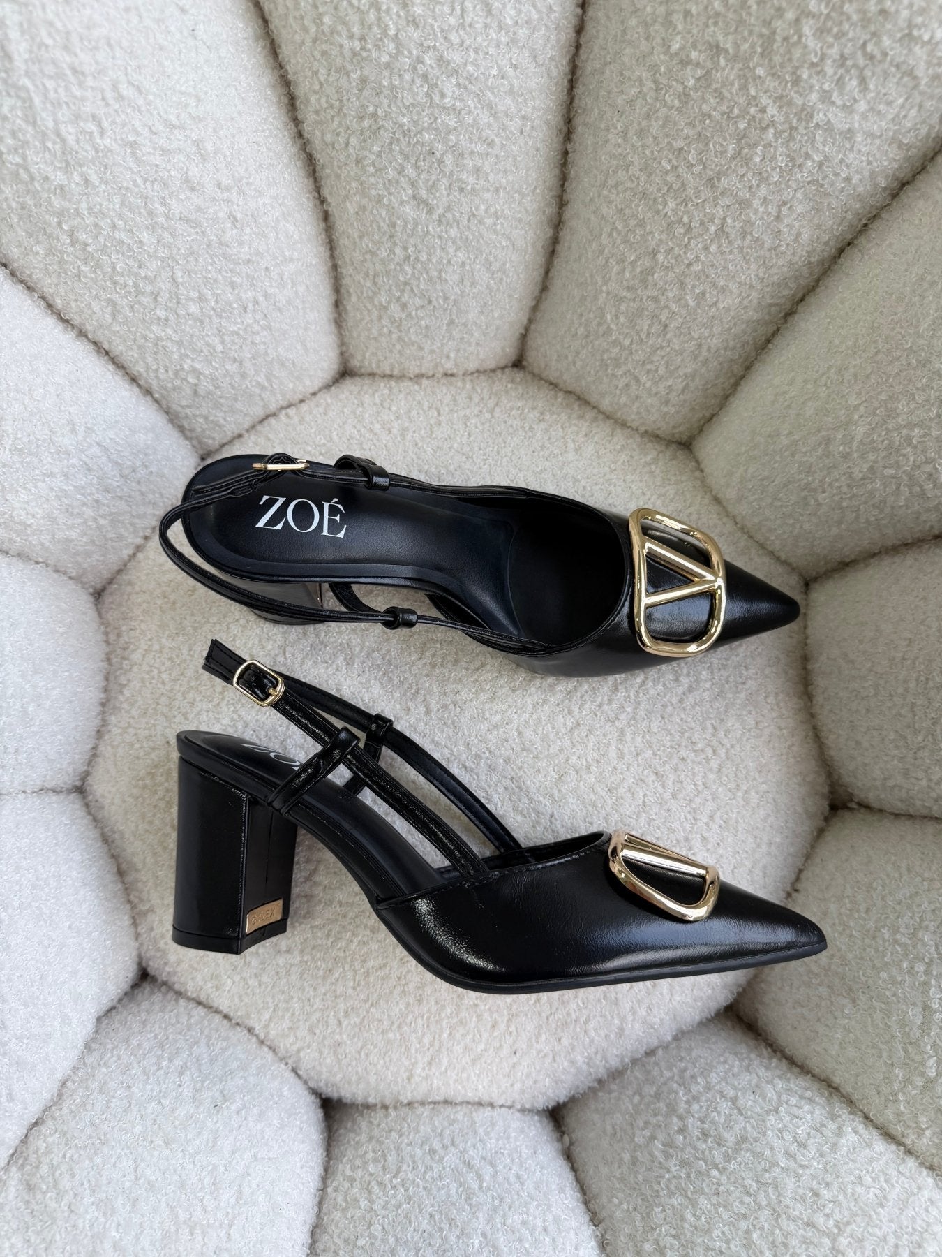 Tacones Negro 14997 Hebilla Slingback Ejecutivo de mujer Zoé Brand Costa Rica