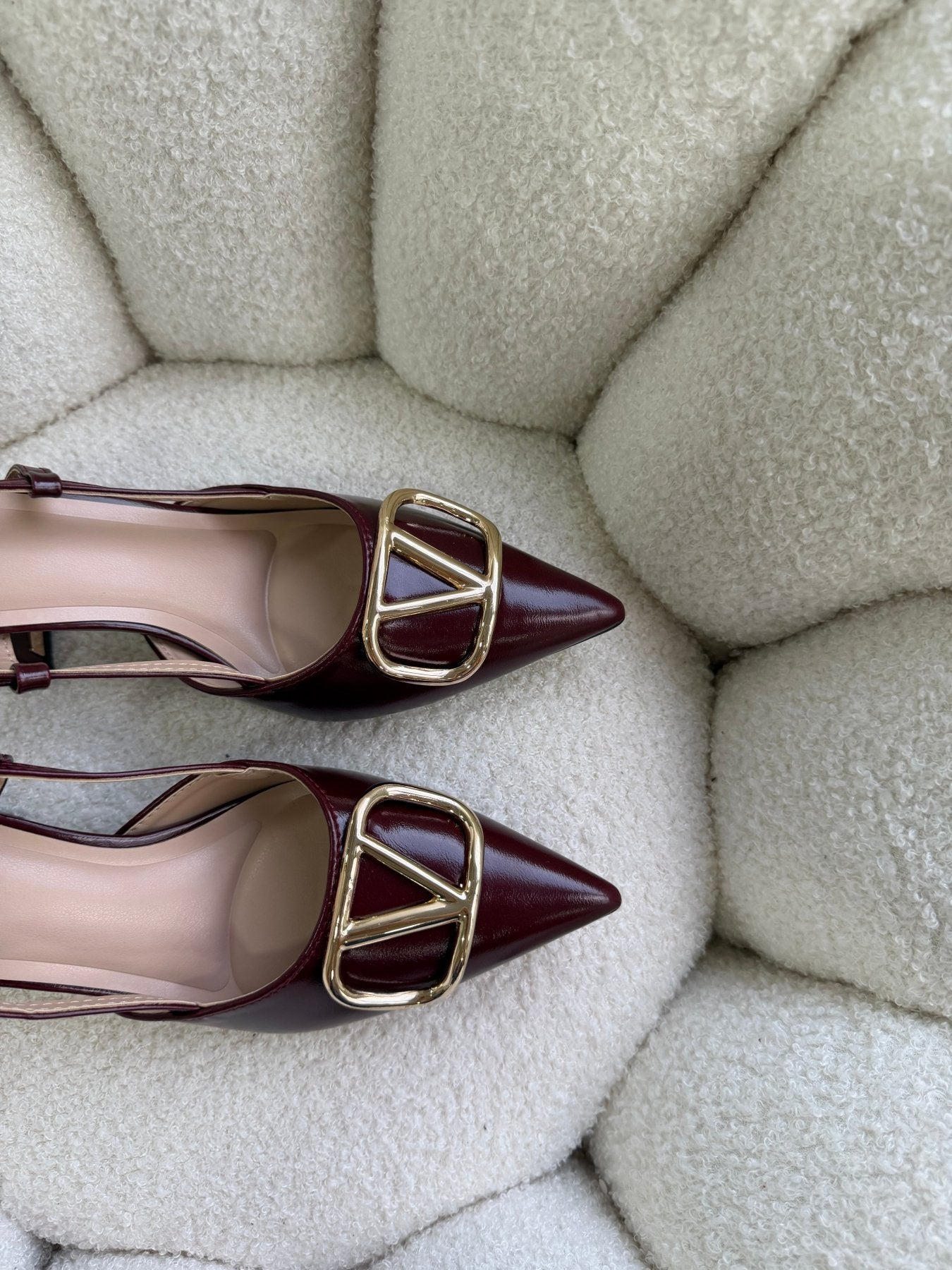 Tacones Burdeos 14998 Hebilla Slingback Ejecutivo de mujer Zoé Brand Costa Rica