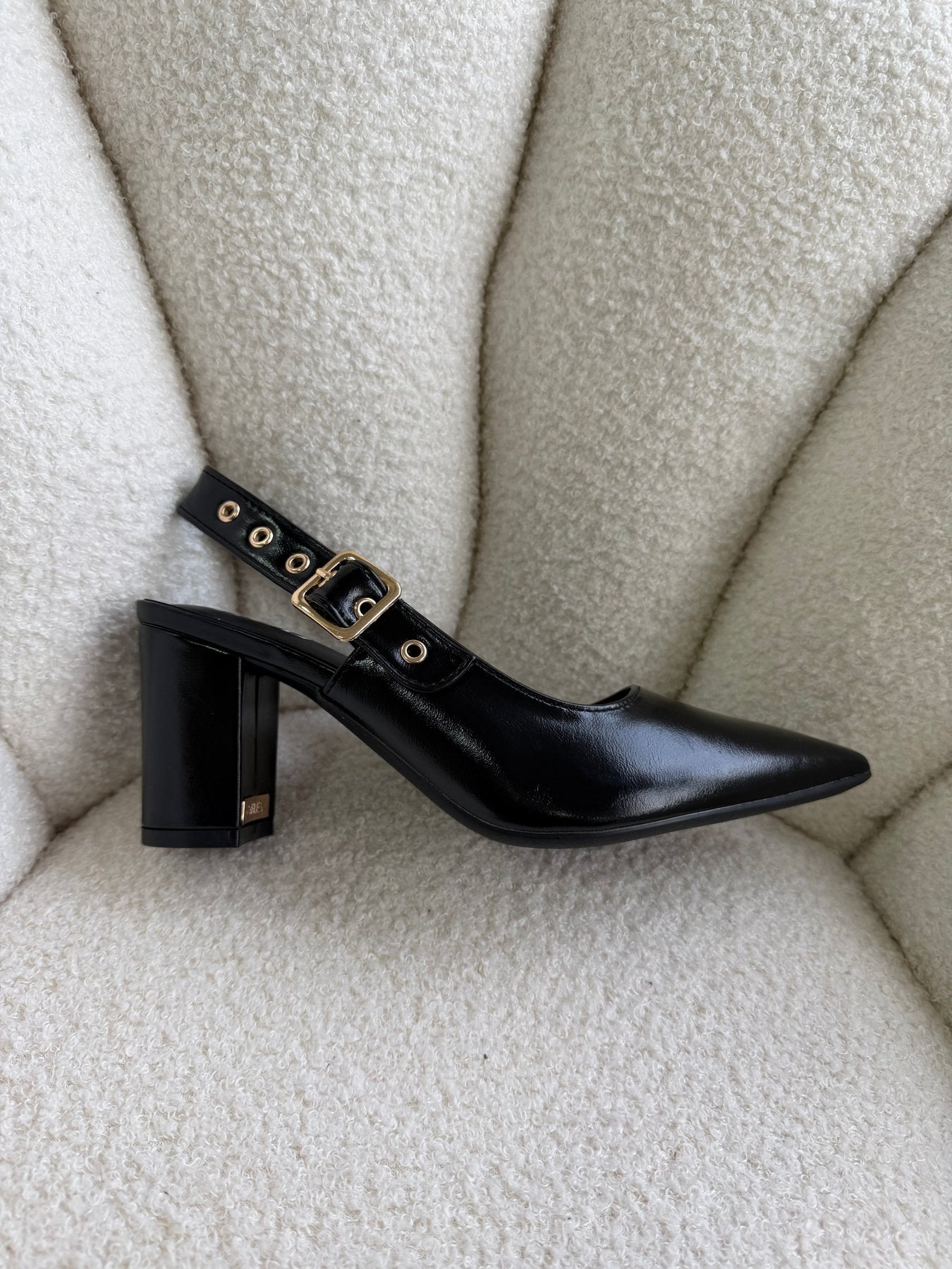 Tacones Negro 15002 Hebilla Slingback Ejecutivo Zoé Brand Costa Rica