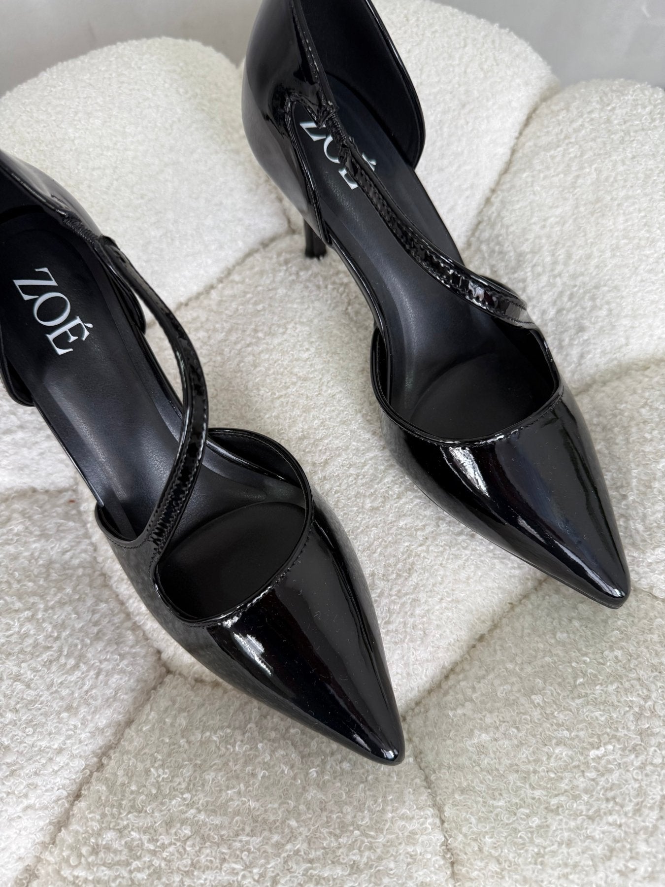 Tacones Negro Charol 15011 Slingback Ejecutivo Zoé Brand Costa Rica