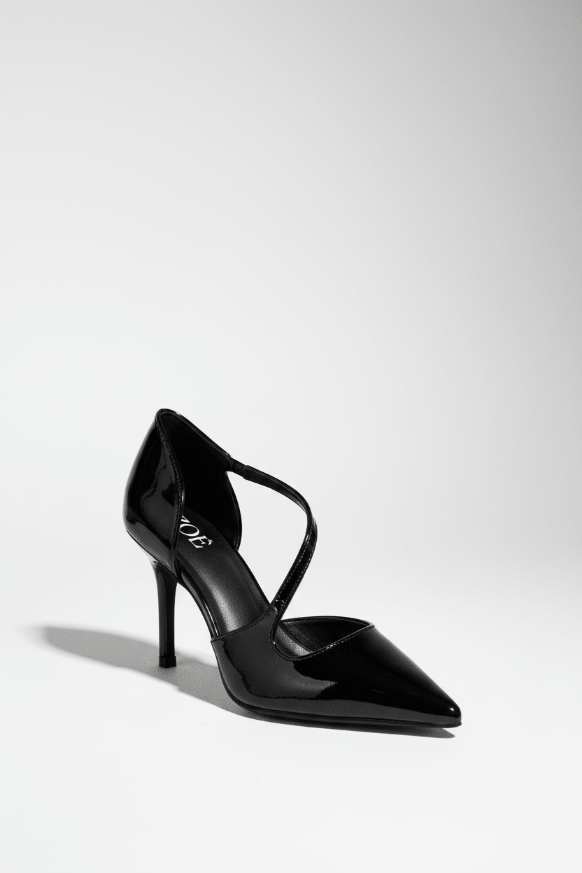 Tacones Negro Charol 15011 Slingback Ejecutivo Zoé Brand Costa Rica