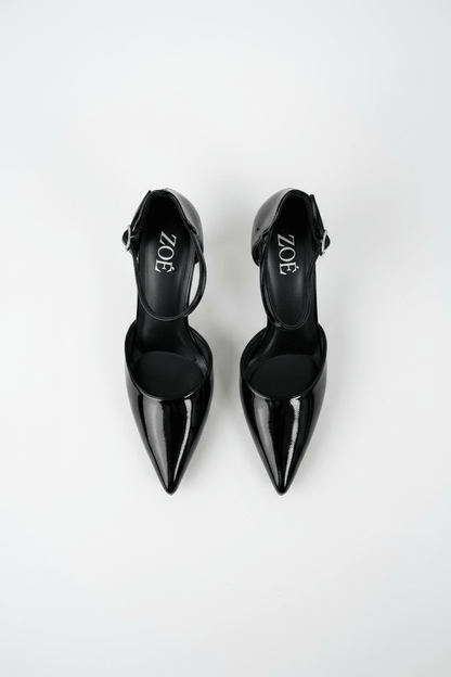 Tacones Negro Charol 15013 Stiletos Ejecutivo Zoé Brand Costa Rica