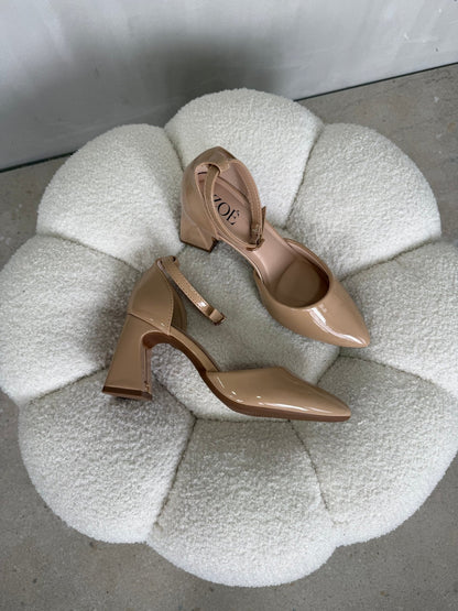 Tacones Nude Charol 15016 Hebilla Ejecutivo Zoé Brand Costa Rica