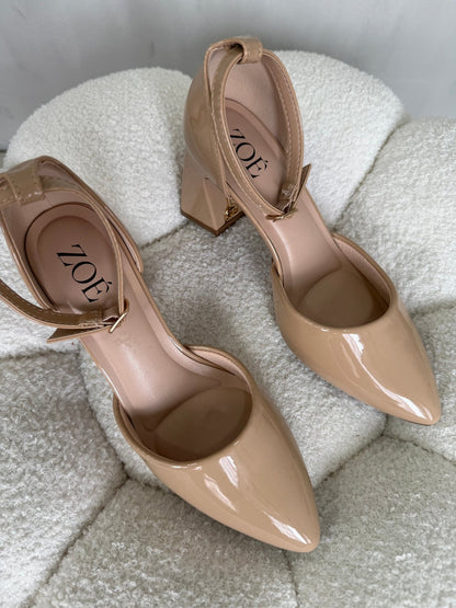 Tacones Nude Charol 15016 Hebilla Ejecutivo Zoé Brand Costa Rica