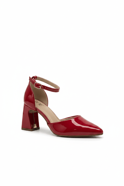 Tacones Rojo Charol 15018 Hebilla Ejecutivo Zoé Brand Costa Rica