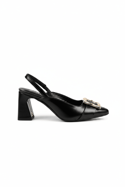 Tacones Negro 15019 Hebilla Slingback Ejecutivo Zoé Brand Costa Rica